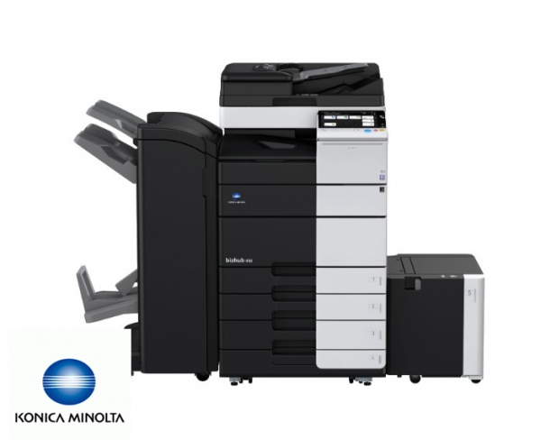 מכונת צילום והדפסה משולבת שחור לבן Konica Minolta Bizhub 750i